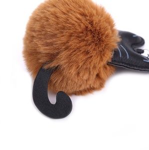Accessories - Brown Pompom Kitty Keychain Accessories - Brown Pompom Kitty Keychain